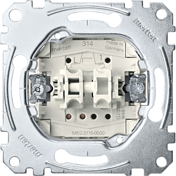 Merten System-M 1M polarweiß glänzend Jalousieschalter MEG3715-0000