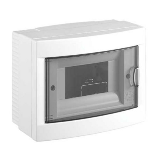 VIKO Aufputzverteiler 6 Module Sicherungskasten Verteilerkasten IP40