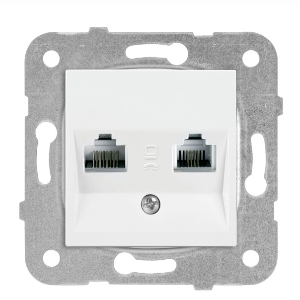 VIKO by Panasonic Karre weiß CAT 6 + CAT 3