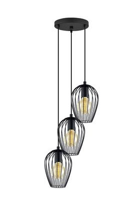 Eglo 49479 Newtown Hängeleuchte 3xE27 Stahl schwarz Shabby Chic