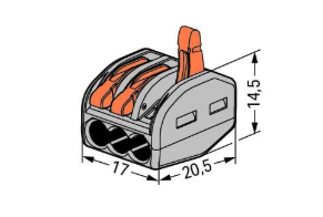 WAGO 222-413 100 Stück