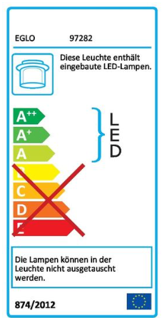 EGLO 97282 FUEVA 1 LED Deckenleuchte 27W 3200Lm 3000K warmweiss