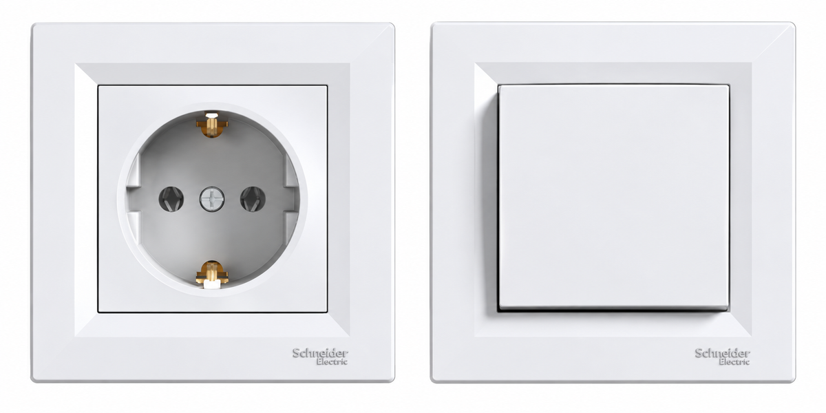 Schneider Electric Asfora weiß Unterputz