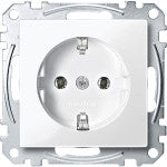 Merten System-M 1M polarweiß glänzend Steckdose MEG2301-0319