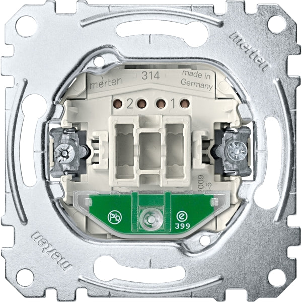 Merten System-M 1M polarweiß glänzend Kontrollschalter MEG3106-0000