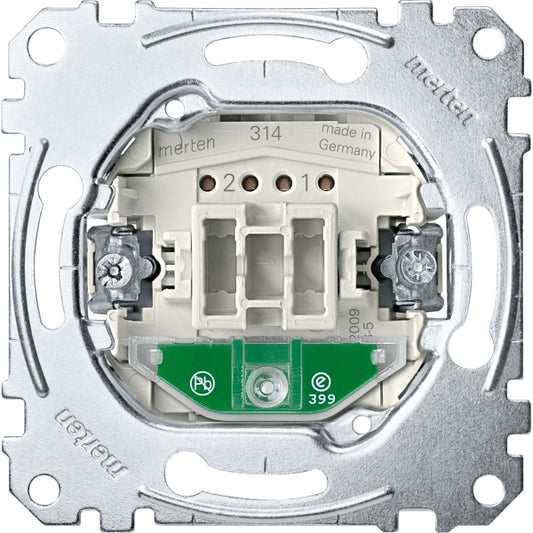 Merten System-M 1M polarweiß glänzend Kontrollschalter MEG3106-0000
