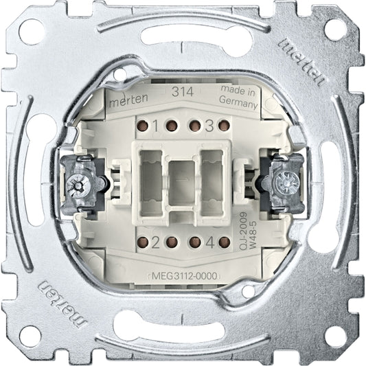 Merten System-M 1M polarweiß glänzend Ausschalter 2-polig MEG3112-0000