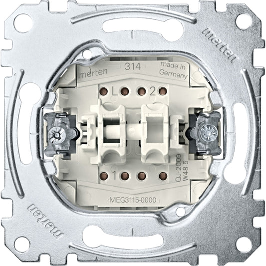 Merten System-M 1M polarweiß glänzend Serienschalter MEG3115-0000