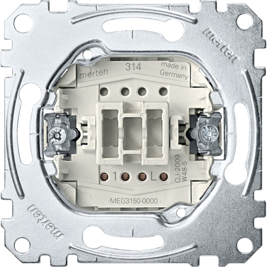 Merten System-M 1M polarweiß glänzend Taster MEG3150-0000
