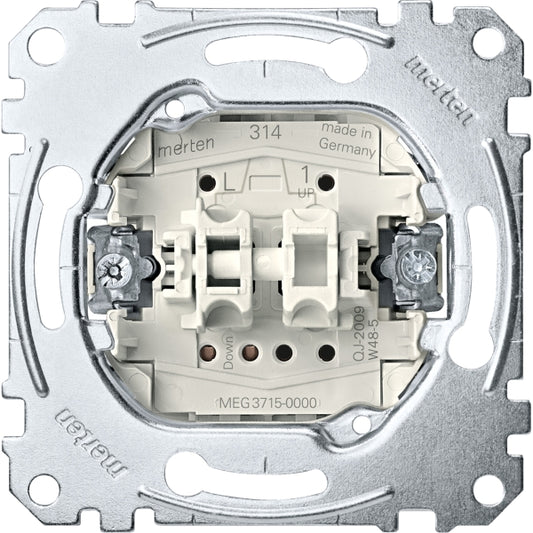 Merten System-M 1M polarweiß glänzend Jalousieschalter MEG3715-0000
