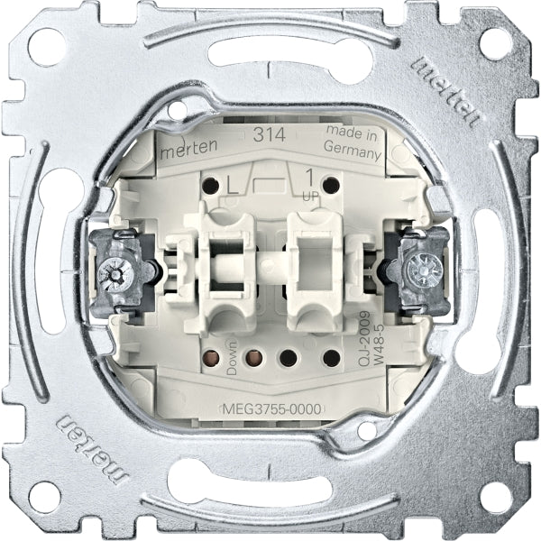 Merten System-M 1M polarweiß glänzend Jalousietaster MEG3755-0000