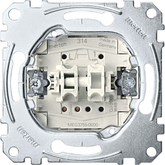 Merten System-M 1M polarweiß glänzend Jalousietaster MEG3755-0000
