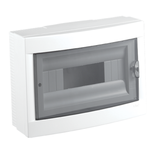 VIKO Aufputzverteiler Sicherungskasten Verteilerkasten IP40 12 Module - 1 reihig