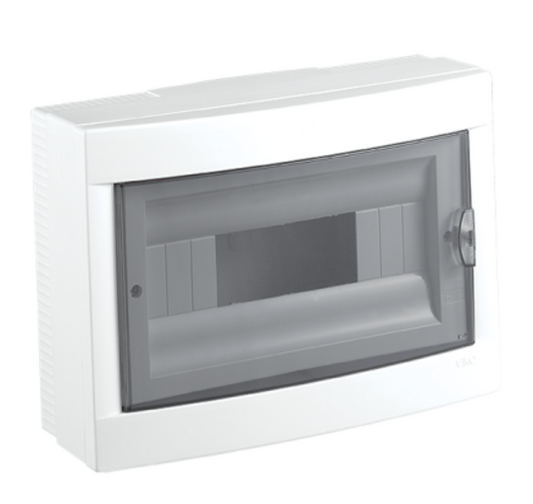 VIKO Aufputzverteiler Sicherungskasten Verteilerkasten IP40 12 Module - 1 reihig