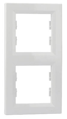 Schneider Electric ASFORA 2-fach Rahmen weiß vertikal EPH5810221D