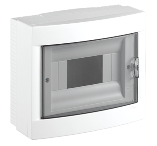 VIKO Aufputzverteiler Sicherungskasten Verteilerkasten IP40 8 Module - 1 reihig