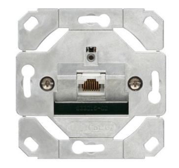 Gira System 55 Netzwerk Cat6A 1-fach Einsatz 245100