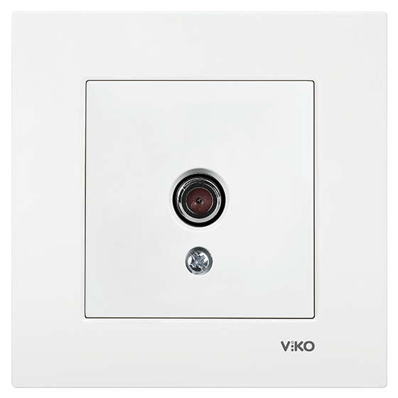 VIKO by Panasonic Karre weiß TV Enddose Antennendose mit Rahmen