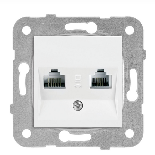 VIKO by Panasonic Karre weiß CAT 6 + CAT 3