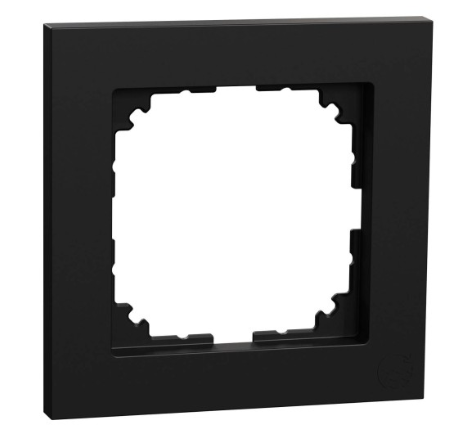Merten System M Abdeckrahmen 1-fach Schwarz MEG4010-3603