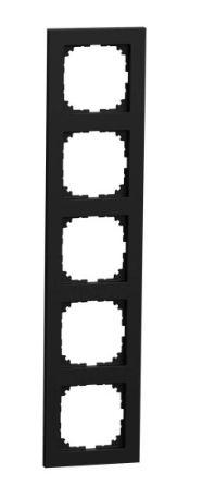 Merten System M Abdeckrahmen 5-fach Schwarz MEG4050-3603