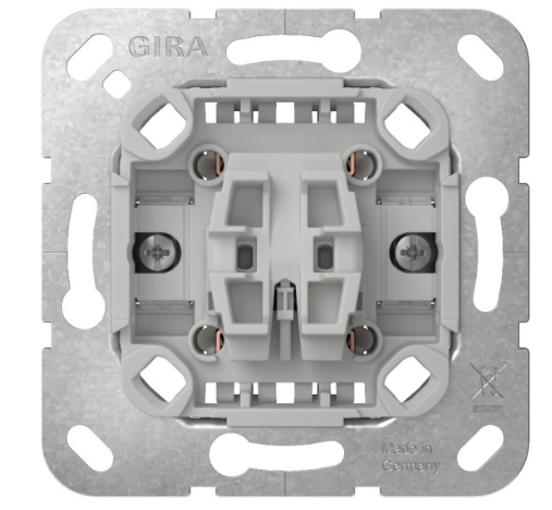 Gira System 55 Wippschalter Kreuz ohne Befestigungskrallen Einsatz 381700