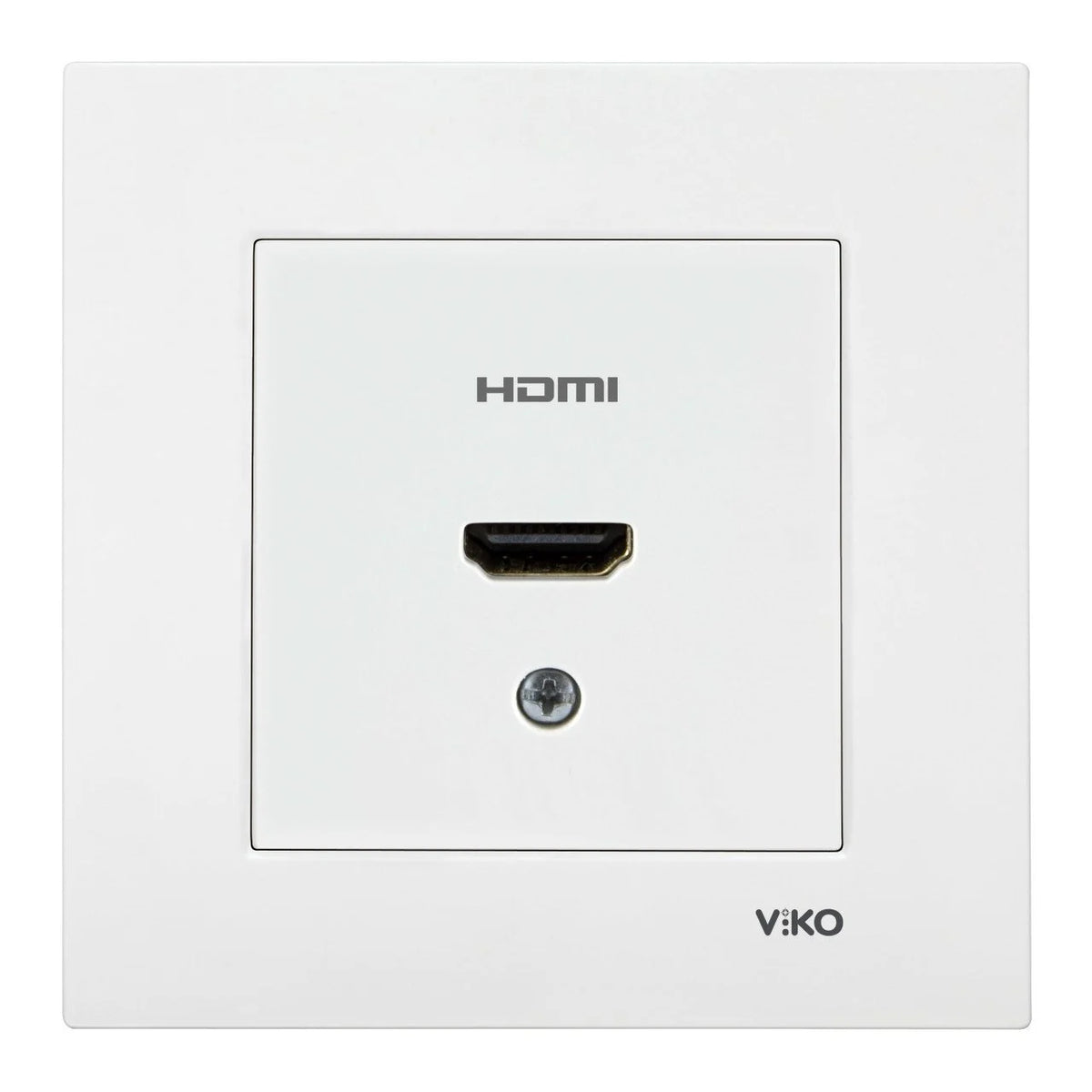 VIKO by Panasonic Meridian weiß HDMI Einsatz mit Rahmen