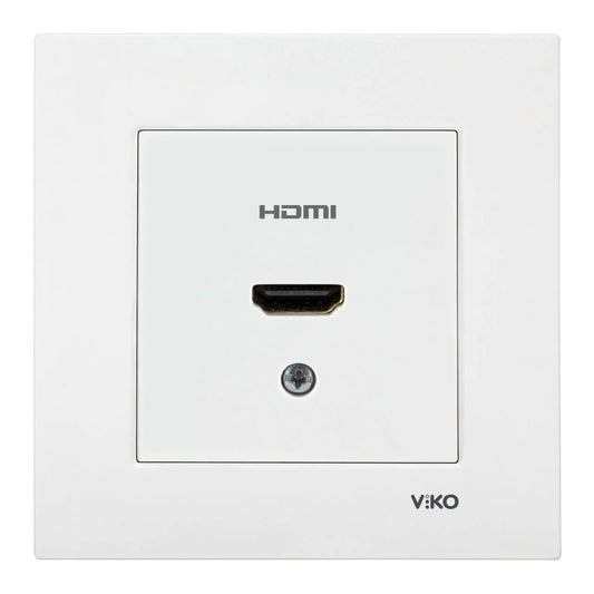 VIKO by Panasonic Meridian weiß HDMI Einsatz mit Rahmen